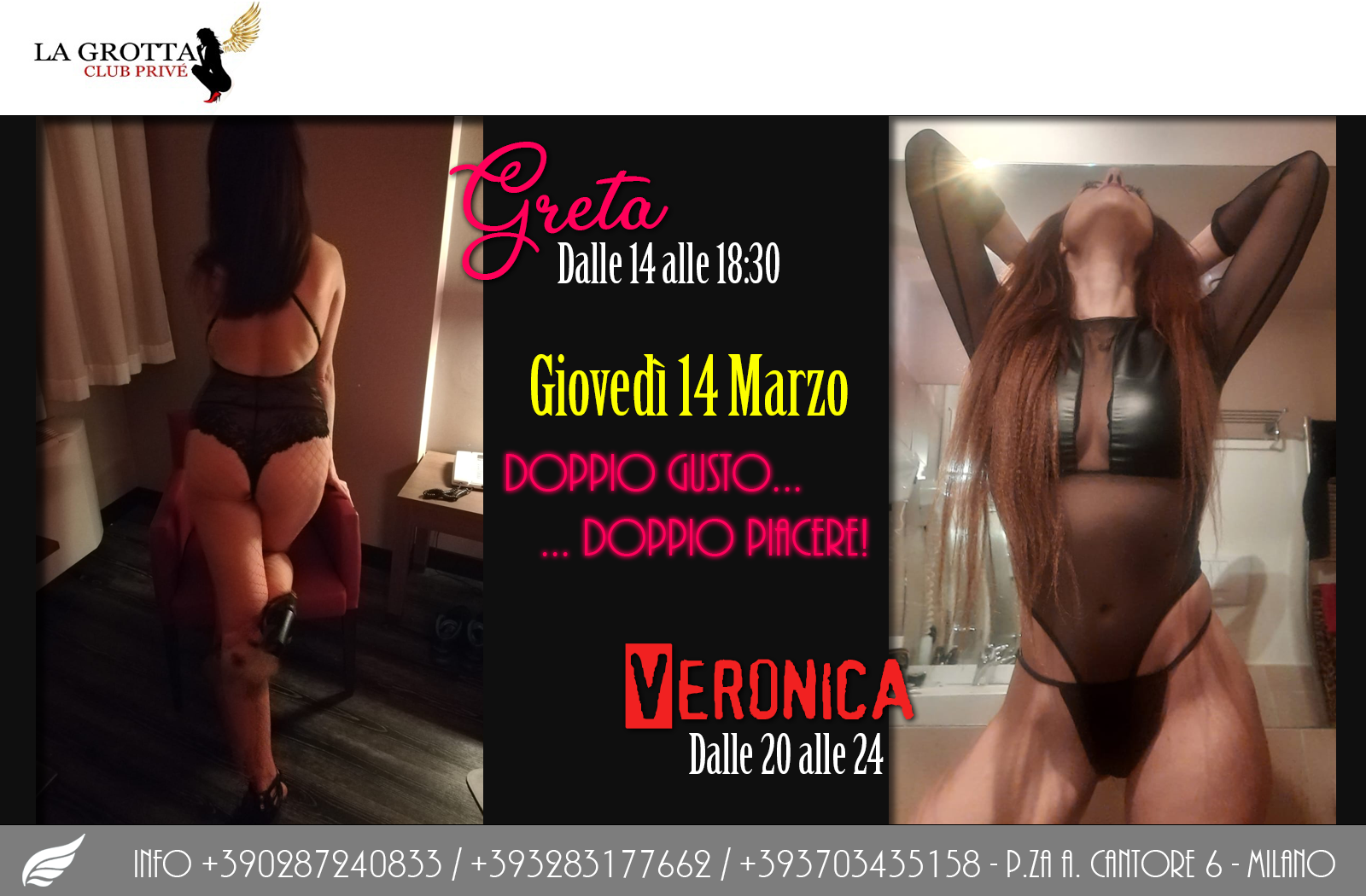 La Grotta Club – Greta & Veronica – 14 Marzo